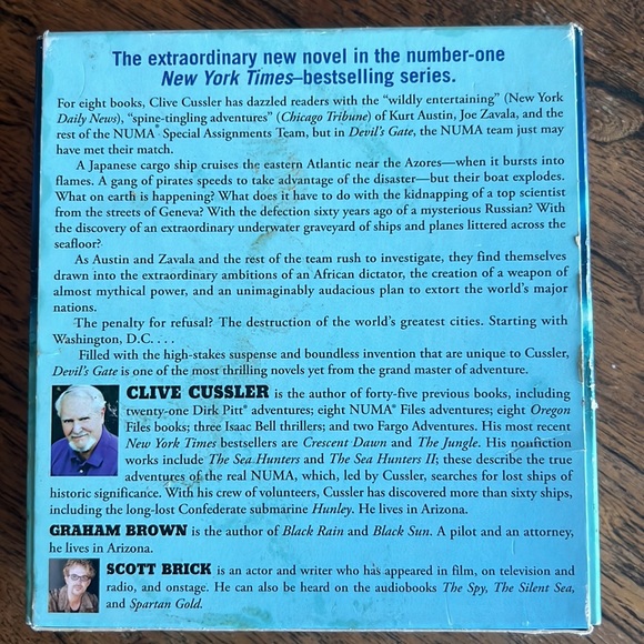 FREE WITH ANY PURCHASE (add to bundle) A novel from the NUMA files: DEVILS GATE - Picture 2 of 7